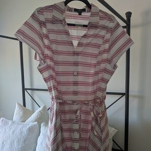 Striped cotton shirtdress